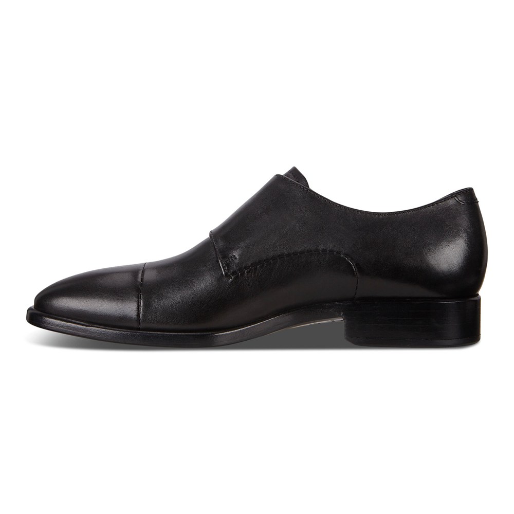 Mens Dress Shoes - ECCO Vitrus Mondial Double Monk Strap - Black - 8063FJACV